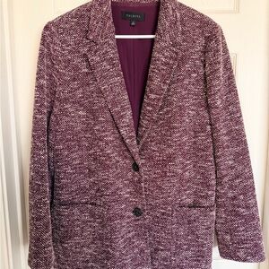 Talbots Plum Herringbone Blazer Jacket- never worn